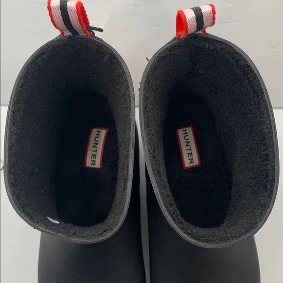 Hunter Women's Play Short Black Rain Boot US Size 11/ UK 9 - Picture 8 of 8